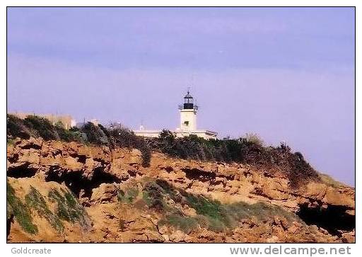 China stamped postcard;Lighthouse,Phare de Tipaza