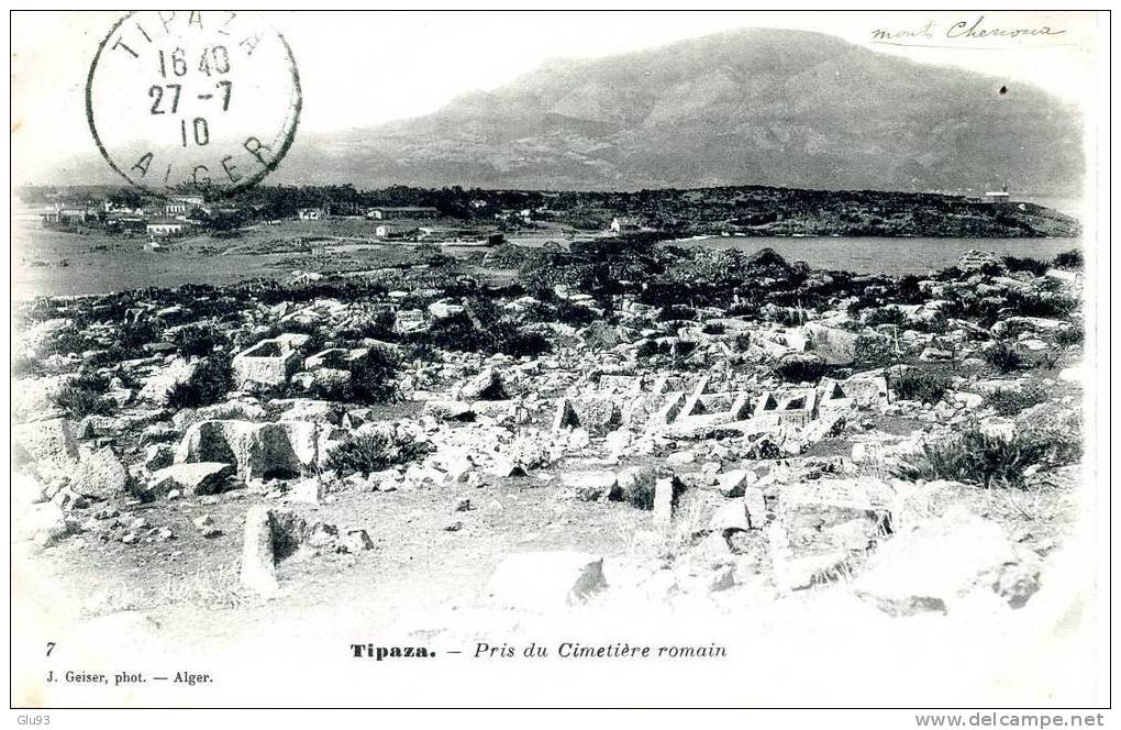 CPA - Tipaza (Algérie) - Pris du Cimetière romain