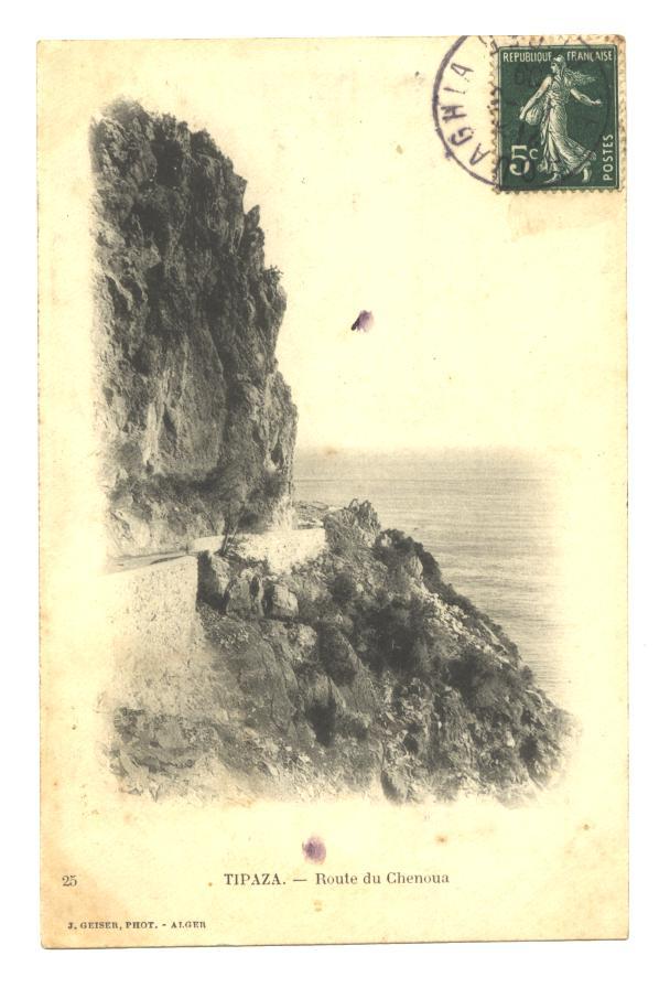 ALGERIE   TIPAZA  route du CHENOUA