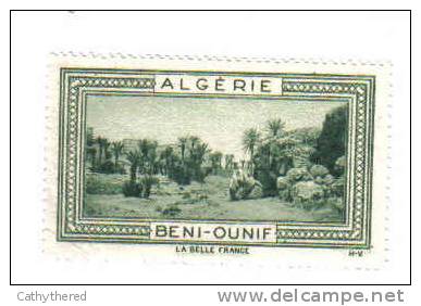 A703 - VIGNETTE IMPRIMERIE VAURIGARD - ALGERIE - BENI OUNIF