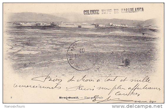 MAROC.  BENI- OUNIF. N 8.  VUE GENERALE EN 1907.