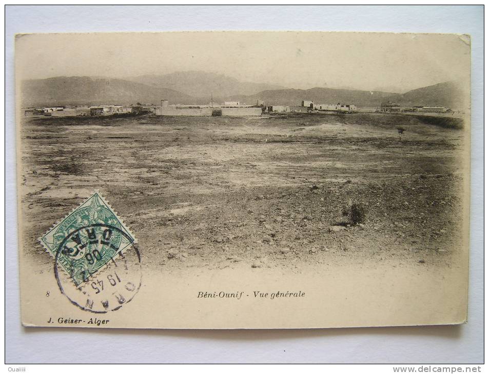 cpa, très belle vue, Béni Ounif, vue générale