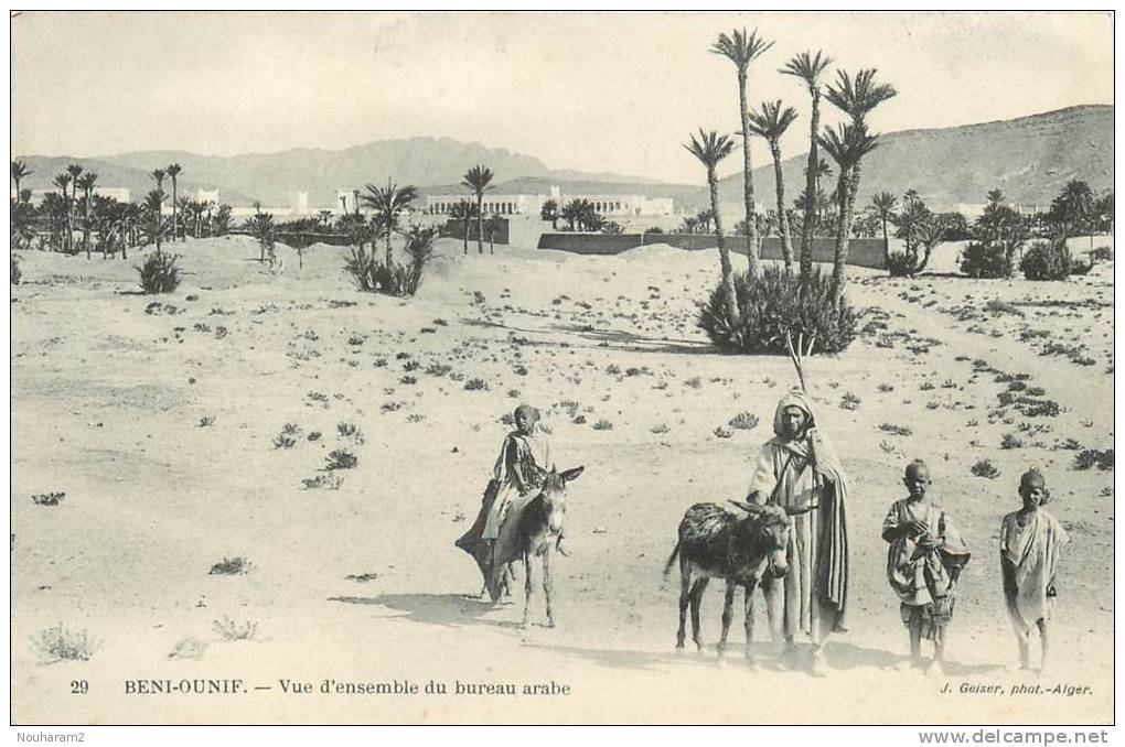 Carte ref. 008. Ane - Beni-Ounif - Vue d'ensemble du bureau arabe