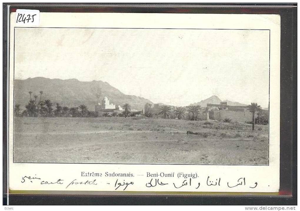 ALGERIE - SUD ORANAIS - BENI OUNIF - TB