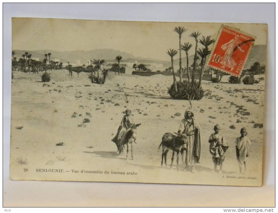 CPA Algérie - BENI OUNIF - Vue d'ensemble du bureau arabe