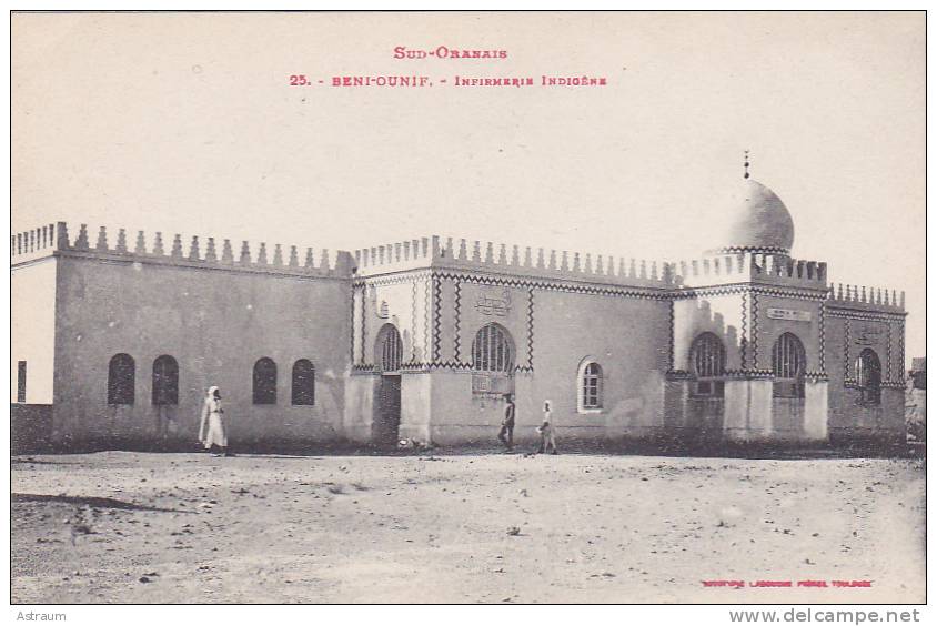 cpa-alg-beni ounif--infirmerie indigene-personnages