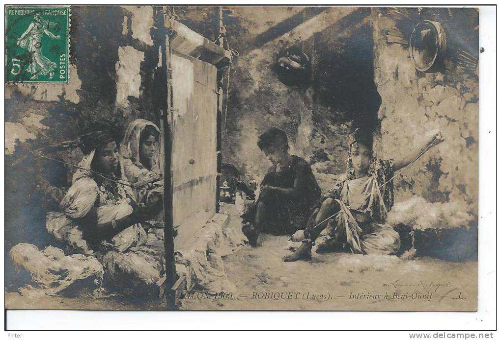 MAROC - Intérieur à BENI OUNIF - Salon 1909 - ROBIQUET (Lucas)