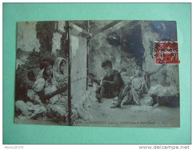 CPA CARTE POSTALE N°113 1916 SALON 1909 INTERIEUR A BENI OUNIF ROBIQUET LUCAS  MAPS POSTKARTE CARTOLINA