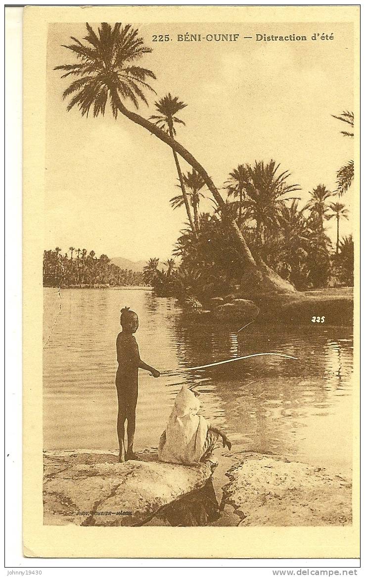 225 - BENI-OUNIF - DISTRACTION D'ETE ( Animées - PECHE - PECHEUR ) ALGERIE