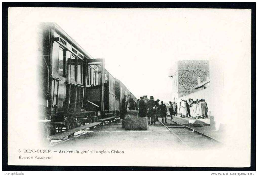 CPA. BENI-OUNIF. Arrivée du Général Anglais Ciskon.  