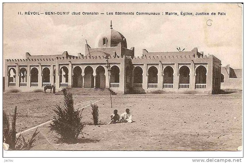 REVOIL-BENI-OUNIF LES BATIMENTS COMMUNAUX MAIRIE EGLISE JUSTICE DE PAIX REF 5910