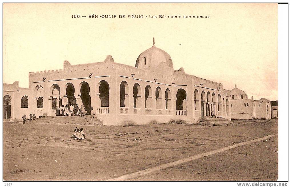 CPA  -  Maroc - BENI-OUNIF de FIGUIG - Les Bâtiments Communaux -