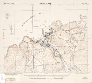 Carte de Nemours - Ghazaouet 1942