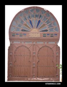 Porte donnant sur la cour de la grande mosquée de Tlemcen