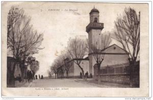 KROUBS, El-Khroub, Constantine (Algérie) - CPA -  La mosquée - collection étoile, courrier d'un zouave du 23ème