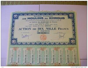 1707  Sté Ame les MOULINS du KHROUB siège à KHROUB notaires   ASSOUN et BENKEMOUN