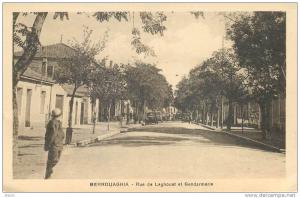 ALGERIE - BERROUAGHIA -  GENDARMERIE RUE DE LEGHOUAT