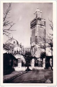 CPA/CPSM carte postale ancienne AFRIQUE ALGERIE BERROUAGHIA la mosquée