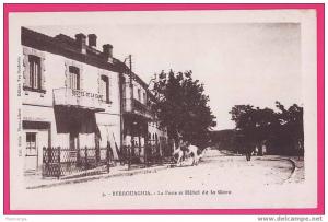 ALGERIE  1190  BERROUAGHIA  La Poste et Hotel de la Gare