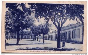 CPA Bleue Algérie  18- BERROUAGHIA (Alger)Justice de Paix et la Grande Place