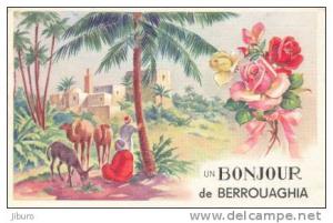 Un bonjour de BERROUAGHIA  / CPSM reflets à dorés // 1/230