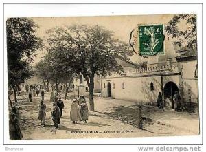 cpa BERROUAGHIA avenue de la gare - BELLE ANIMATION - 3