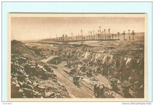 L ' ALGERIE , CENTENAIRE eN 1930 / KENADSA / Houillère / Tranchée d' exploitation / Charbon