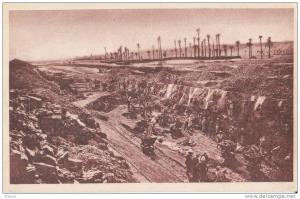 Carte postale Kenadsa Maroc houillière tranchée d'explotation non circulé SPGA TBE