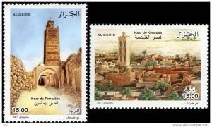 Algérie n° 1463/4 - Ksours d'Algérie (Ksar de Kenadsa & Ksar de Temacine)