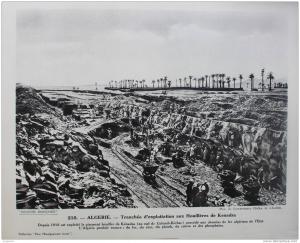 Carte postale format 24 x 29,8 cm - Algérie - n° 216 - Tranchée d´exploitation aux Houillères de Kenadsa
