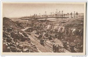 ALGERIE Kenadsa Houillière tranchée exploitation