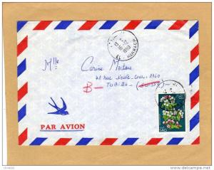 enveloppe brief cover par avion El - Harrach to Tubize Suisse Belgique