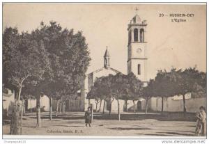 CPA ALGERIE HUSSEIN DEY L´Eglise