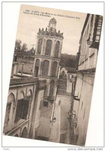 CPA Algeria - Alger - Un Minaret au Palais d´Hussein Dey Palais du Coup d´Éventail