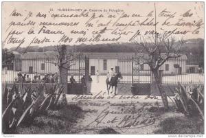 cp , ALGÉRIE , HUSSEIN-DEY , Caserne du Polygône