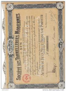 SOCIETE DES TONNELLERIES MODERNES  1949 A HUSSEIN DEY  ALGER