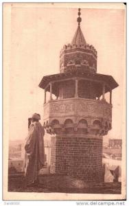 SUR LA TERRASSE DE LA MOSQUEE TUNISIE R. PROUHO HUSSEIN DEY MEDAILLE D'OR GRENOBLE 1925 PAS CIRCULEE