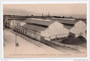 Hussein-Dey (Alger), usine A. Blachère et ses fils, vue d'ensemble, J. Geiser, n° 1, scan recto-verso, Algérie