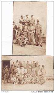 C.P.A. HUSSEIN DEY -(ALGERIE)- 4 CARTES-  1° GROUPE D AVIATION D AFRIQUE --