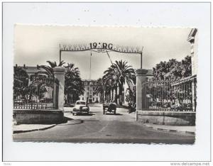 CPSM - 19eRégiment du Génie, entrée quartier Lemercier.(HUSSEIN-DEY)