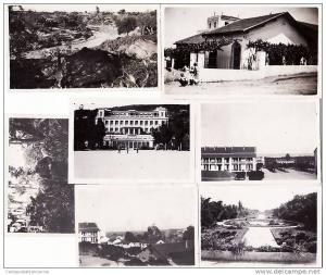 Algerie Ensemble de 7 petites PHOTOGRAPHIES 1930s HUSSEIN DEY ( caserne Lemercier) et environs Algeria Algerien