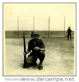 Militaire français à l'entrainement Hussein-Dey (Algérie)