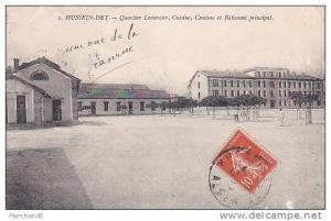 ALGERIE.HUSSEIN_DEY.QUART IER LEMERCIER CUISINE CANTINE ET BATIMENT PRINCIPA...etat voir scanL