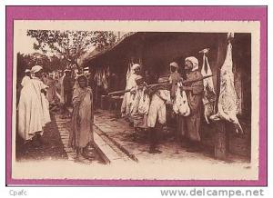 Bou-Saada  Une Boucherie indigène / Collection artistique l'Afrique -R.P ROUHO-Hussein-Dey (médaille d'or Grenoble 1925)