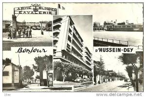 (Algérie) HUSSEIN-DEY - Ecolde cavalerie - Arme blindée - RARE