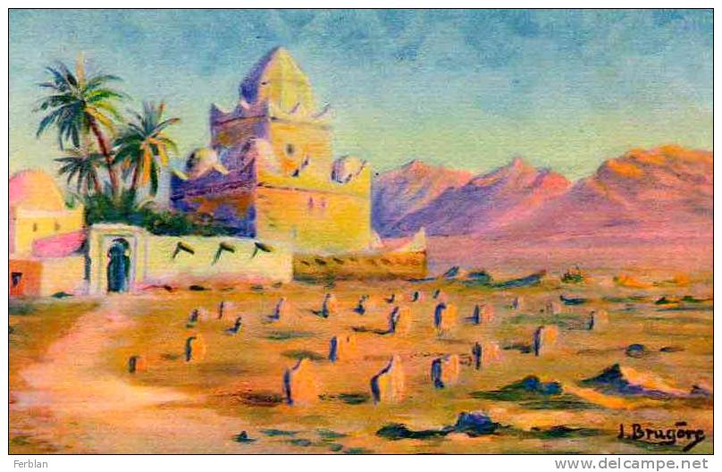 AFRIQUE. ALGERIE. BENI OUNIF. Illustration de J. BRUGERE. Marabout.