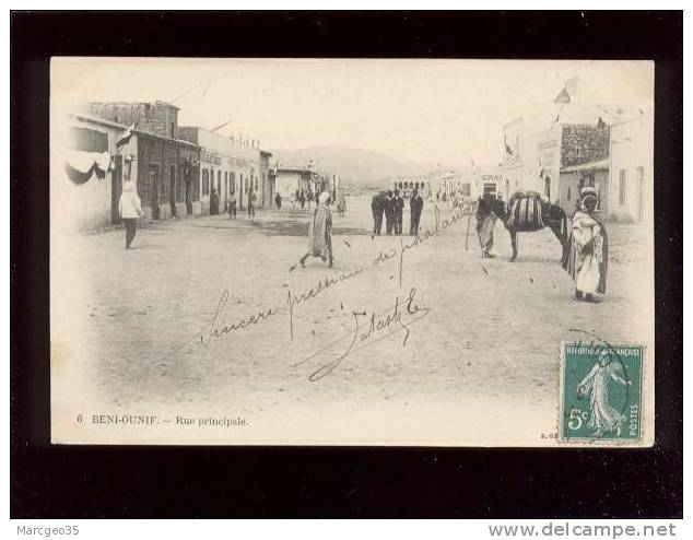 beni-ounif rue principale édit.geiser n° 6 animée belle carte