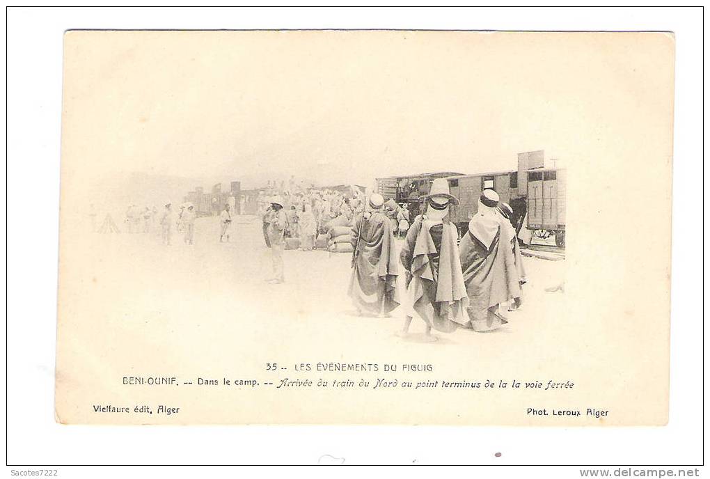 BENI OUNIF  ARRIVEE DU TRAIN DU NORD - EVENEMENTS DU FIGUIG