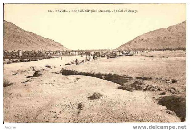 ALGERIE - ref no 172- revoil- beni-ounif -sud oranais - le col de zenaga  - bon etat -