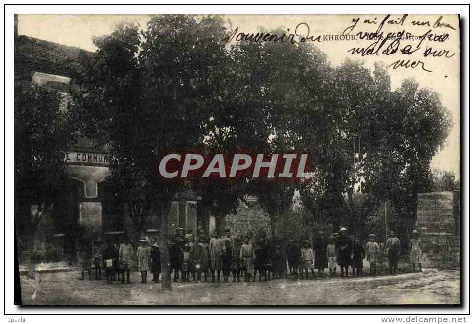 CPA Khroub Ecole de garcons Enfants